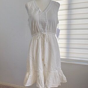 Draper James White/Cream Sleeveless Dress